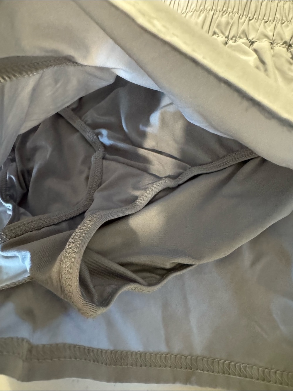 FP Movement Get Your Flirt On Ruffle Running Shorts Gray SP - Picture 7 of 8